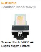 Scanner Ricoh fi-8250 A4 Duplex 50ppm Flatbed  (Figura somente ilustrativa, no representa o produto real)