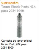 Cartucho de toner original Ricoh Preto 43k para 2051-9000  (Figura somente ilustrativa, no representa o produto real)