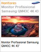 Monitor Profissional Samsung QM43C 4K 43  (Figura somente ilustrativa, no representa o produto real)