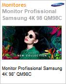 Monitor Profissional Samsung 4K 98 QM98C  (Figura somente ilustrativa, no representa o produto real)