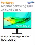 Monitor Samsung QHD 27 HDMI USB-C  (Figura somente ilustrativa, no representa o produto real)