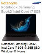 Notebook Samsung Book2 Intel Core i7 8GB 512GB SSD Windows 11 Home  (Figura somente ilustrativa, no representa o produto real)
