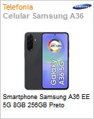 Smartphone Samsung A36 EE 5G 8GB 256GB Preto  (Figura somente ilustrativa, no representa o produto real)