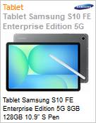 Tablet Samsung S10 FE Enterprise Edition 5G 8GB 128GB 10.9 S Pen  (Figura somente ilustrativa, no representa o produto real)