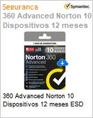 360 Advanced Norton 10 Dispositivos 12 meses ESD (Figura somente ilustrativa, no representa o produto real)