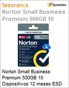 Norton Small Business Premium 500GB 10 Dispositivos 12 meses ESD (Figura somente ilustrativa, no representa o produto real)