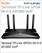 Terminal TP-Link GPON Wi-fi 6 AX1800 VoIP (Figura somente ilustrativa, no representa o produto real)