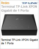 Terminal TP-Link XPON Gigabit de 1 Porta (Figura somente ilustrativa, no representa o produto real)