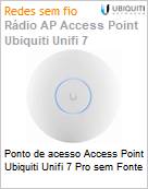 Ponto de acesso Access Point Ubiquiti Unifi 7 Pro sem Fonte  (Figura somente ilustrativa, no representa o produto real)