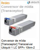 Conversor de mdia [Transceptor] Transceiver Ubiquiti 1 LC SFP+ 10km-2  (Figura somente ilustrativa, no representa o produto real)