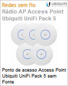 Ponto de acesso Access Point Ubiquiti UniFi Pack 5 sem Fonte  (Figura somente ilustrativa, no representa o produto real)