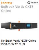 No-Break Vertiv GXT5 Online 2KVA 2KW 120V RT  (Figura somente ilustrativa, no representa o produto real)