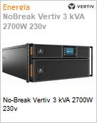 No-Break Vertiv 3 kVA 2700W 230v  (Figura somente ilustrativa, no representa o produto real)