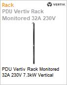 PDU Vertiv Rack Monitored 32A 230V 7.3kW Vertical  (Figura somente ilustrativa, no representa o produto real)