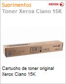 Cartucho de toner original Xerox Ciano 15K  (Figura somente ilustrativa, no representa o produto real)
