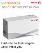 Cartucho de toner original Xerox Preto 26K  (Figura somente ilustrativa, no representa o produto real)
