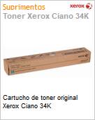 Cartucho de toner original Xerox Ciano 34K  (Figura somente ilustrativa, no representa o produto real)