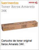 Cartucho de toner original Xerox Amarelo 34K  (Figura somente ilustrativa, no representa o produto real)