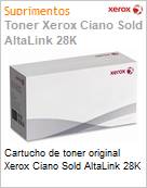 Cartucho de toner original Xerox Ciano Sold AltaLink 28K  (Figura somente ilustrativa, no representa o produto real)