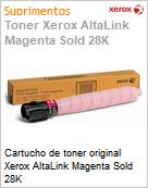Cartucho de toner original Xerox AltaLink Magenta Sold 28K  (Figura somente ilustrativa, no representa o produto real)