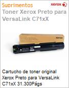 Cartucho de toner original Xerox Preto para VersaLink C71xX 31.300Pgs (Figura somente ilustrativa, no representa o produto real)
