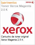 Cartucho de toner original Xerox Magenta 2.5 K  (Figura somente ilustrativa, no representa o produto real)