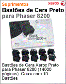 106R01127 - Bastes de Cera Xerox Preto para Phaser 8200 (14000 pginas). Caixa com 10 Bastes.