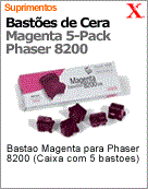 106R01129 - Basto Magenta para Phaser 8200 (Caixa com 5 Bastes)