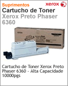 106R01221 - Cartucho de toner original Xerox Preto Phaser 6360 - Alta Capacidade 10000pgs