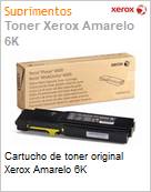 Cartucho de toner original Xerox Amarelo 6K  (Figura somente ilustrativa, no representa o produto real)