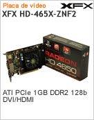 HD-465X-ZNF2 - Adaptador Grfico XFX HD-465X-ZNF2 ATI PCIe 1GB DDR2 128b DVI/HDMI