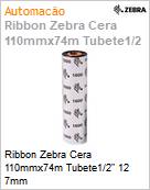 Ribbon Zebra Cera 110mmx74m Tubete1/2 12 7mm (Figura somente ilustrativa, no representa o produto real)
