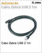 Cabo Zebra USB 2 1m (Figura somente ilustrativa, no representa o produto real)