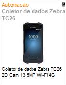 Coletor de dados Zebra TC26 2D Cam 13 5MP Wi-Fi 4G  (Figura somente ilustrativa, no representa o produto real)