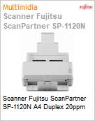 Scanner Fujitsu ScanPartner SP-1120N A4 Duplex 20ppm  (Figura somente ilustrativa, no representa o produto real)