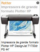 Plotter HP DesignJet T1700dr PS 44 2400x1200dpi A0, A1, A2, A3, A4 USB CAD/GIS  (Figura somente ilustrativa, no representa o produto real)
