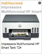 Impressora Multifuncional HP Smart Tank 724  (Figura somente ilustrativa, no representa o produto real)