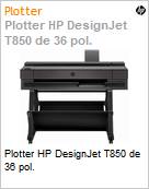 Plotter HP DesignJet T850 de 36 pol.  (Figura somente ilustrativa, no representa o produto real)