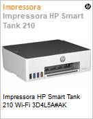 Impressora HP Smart Tank 210 Wi-Fi 3D4L5A#AK  (Figura somente ilustrativa, no representa o produto real)