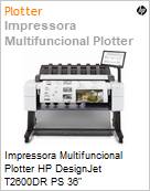 Impressora Plotter Multifuncional HP DesignJet T2600dr PS 36 2400x1200dpi A0, A1, A2, A3, A4 Rede Wi-Fi  (Figura somente ilustrativa, no representa o produto real)