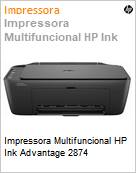 Impressora Multifuncional HP Ink Advantage 2874  (Figura somente ilustrativa, no representa o produto real)