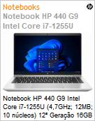 Notebook HP 440 G9 Intel Core i7-1255U (4,7GHz; 12MB; 10 ncleos) 12 Gerao 16GB 256GB SSD NVMe Windows 11 Pro  (Figura somente ilustrativa, no representa o produto real)