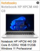 Notebook HP HPCM 440 G9 Core i5-1235U 16GB 512GB Windows 11 Professional  (Figura somente ilustrativa, no representa o produto real)