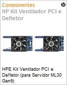 Kit de ventilador e defletor PCI frontal HPE ML30 Gen10 (Figura somente ilustrativa, no representa o produto real)