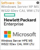 Windows Server HPE MS WS22 5Dev CAL WW LTU (Figura somente ilustrativa, no representa o produto real)