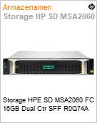 Storage HPE SD MSA2060 FC 16GB Dual Ctr SFF R0Q74A  (Figura somente ilustrativa, no representa o produto real)