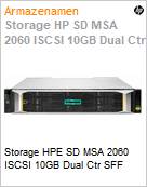 Storage HPE SD MSA 2060 ISCSI 10GB Dual Ctr SFF  (Figura somente ilustrativa, no representa o produto real)