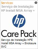 Servio de Instalao HPE Install MSA Array + Enclosure SVC  (Figura somente ilustrativa, no representa o produto real)