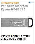 Pen Drive Kingston Kyson 256GB USB Gerao1i (Figura somente ilustrativa, no representa o produto real)