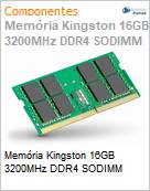 Memria Kingston 16GB 3200MHz DDR4 SODIMM  (Figura somente ilustrativa, no representa o produto real)
